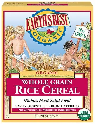 Earths Best Organic Infant Cereal Whole Grain Rice