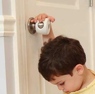 GLIDELOK CHILDPROOF DOOR LOCK - Works on Doors w/ Levers or Knobs – GlideLok