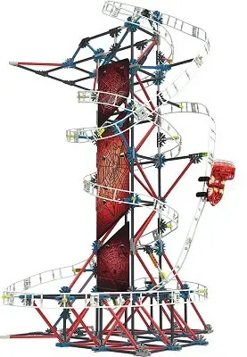 K NEXT Thrill Rides Web Weaver Roller Coaster Building Set