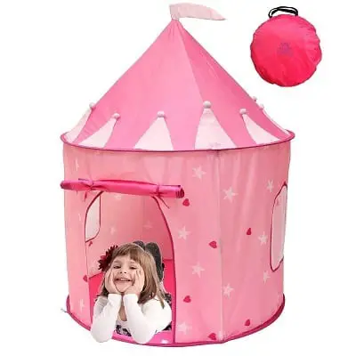 Kiddey Princess Castle Play Tent With Glow in the Dark Stars