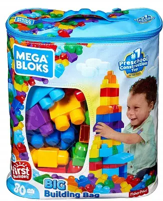 Mega Bloks 80-Piece Big Building Bag