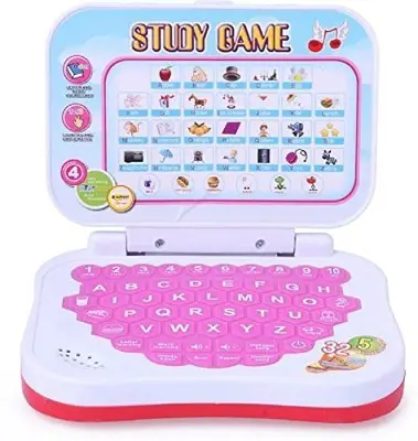 Oviwa Educational Computer ABC and 123 Learning Kids Laptop with LED Display and Music