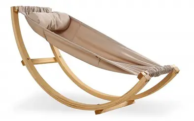 Solid Wood Crib - Baby Hammock Rocking Chair