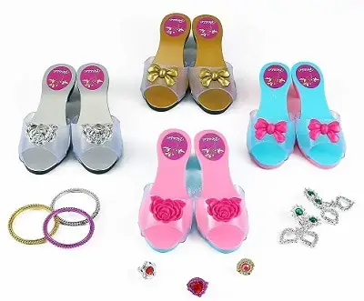 ToyVelt Princess Dress Up Play Shoe and Jewelry Boutique