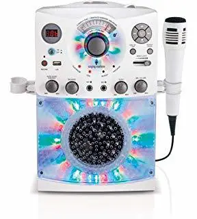  Singing Machine SML38UW Bluetooth Karaoke System with LED Disco Lights